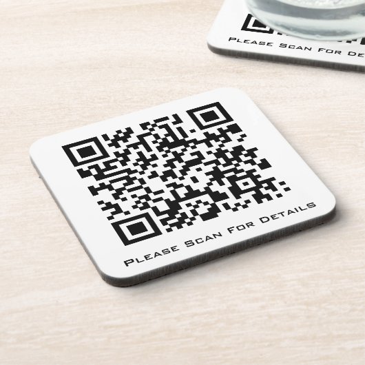 Erstellen Sie Ihren eigenen QR-Code für Ihr Untern Getränkeuntersetzer (Linke Seite)