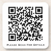 Erstellen Sie Ihren eigenen QR-Code für Ihr Untern Getränkeuntersetzer (Vorderseite)