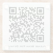 Erstellen Sie Ihren eigenen QR-Code für Ihr Untern Glasuntersetzer (Rückseite)