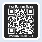 Erstellen Sie Ihren eigenen QR-Code mit einer Gren Quadratischer Aufkleber
