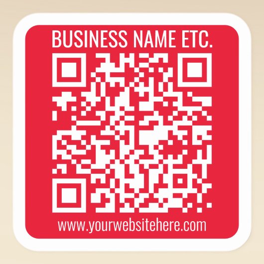Erstellen Sie Ihren eigenen QR-Code mit Rahmen | R Quadratischer Aufkleber