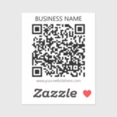 Erstellen Sie Ihren eigenen QR-Code | Schwarz und Aufkleber (Blatt)