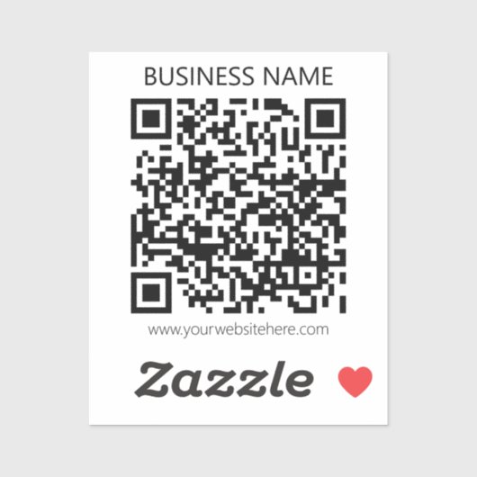Erstellen Sie Ihren eigenen QR-Code | Schwarz und  Aufkleber (Blatt)