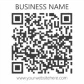 Erstellen Sie Ihren eigenen QR-Code | Schwarz und Aufkleber (Vorderseite)