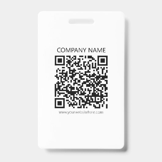 Erstellen Sie Ihren eigenen QR-Code | Schwarz und Ausweis (Vorderseite)