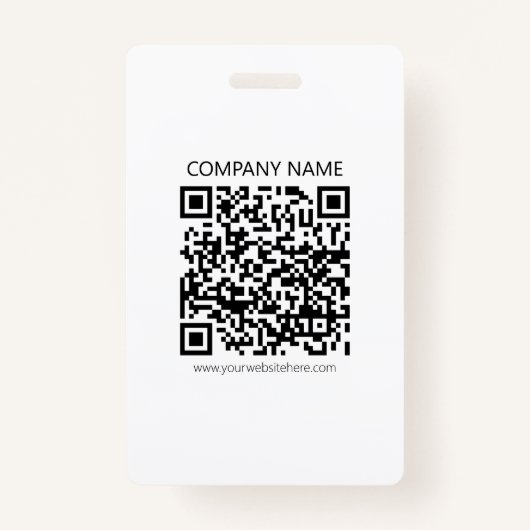 Erstellen Sie Ihren eigenen QR-Code | Schwarz und  Ausweis (Vorderseite)