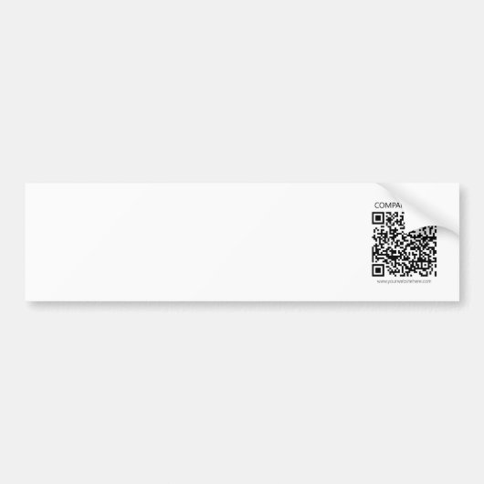 Erstellen Sie Ihren eigenen QR-Code | Schwarz und Autoaufkleber (Vorne)