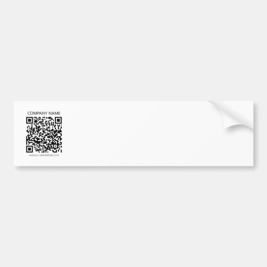 Erstellen Sie Ihren eigenen QR-Code | Schwarz und  Autoaufkleber (Vorne)