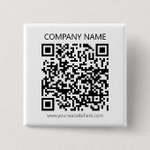 Erstellen Sie Ihren eigenen QR-Code | Schwarz und  Button (Vorderseite)