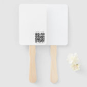 Erstellen Sie Ihren eigenen QR-Code | Schwarz und  Fächer (Vorne und Hinten)