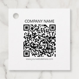 Erstellen Sie Ihren eigenen QR-Code | Schwarz und Geschenkanhänger