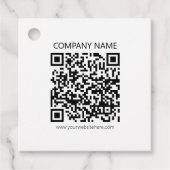 Erstellen Sie Ihren eigenen QR-Code | Schwarz und  Geschenkanhänger (Vorderseite)