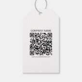 Erstellen Sie Ihren eigenen QR-Code | Schwarz und Geschenkanhänger (Vorderseite)