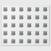Erstellen Sie Ihren eigenen QR-Code | Schwarz und  Geschenkpapier (Flach)