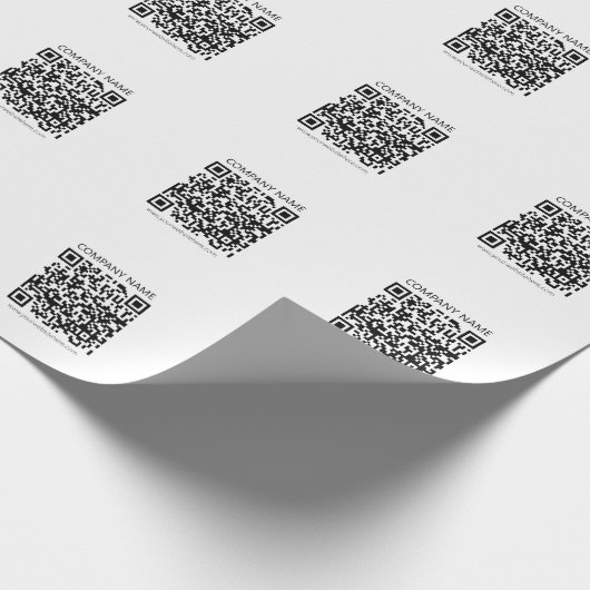 Erstellen Sie Ihren eigenen QR-Code | Schwarz und Geschenkpapier (Ecke)