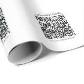 Erstellen Sie Ihren eigenen QR-Code | Schwarz und  Geschenkpapier (Rolleneckpunkt)