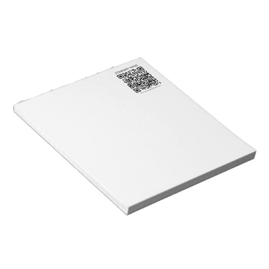 Erstellen Sie Ihren eigenen QR-Code | Schwarz und Notizblock (angewinkelt)