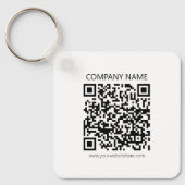 Erstellen Sie Ihren eigenen QR-Code | Schwarz und Schlüsselanhänger (Vorderseite)