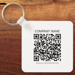 Erstellen Sie Ihren eigenen QR-Code   Schwarz und  Schlüsselanhänger