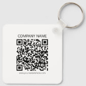 Erstellen Sie Ihren eigenen QR-Code | Schwarz und Schlüsselanhänger (Rückseite)