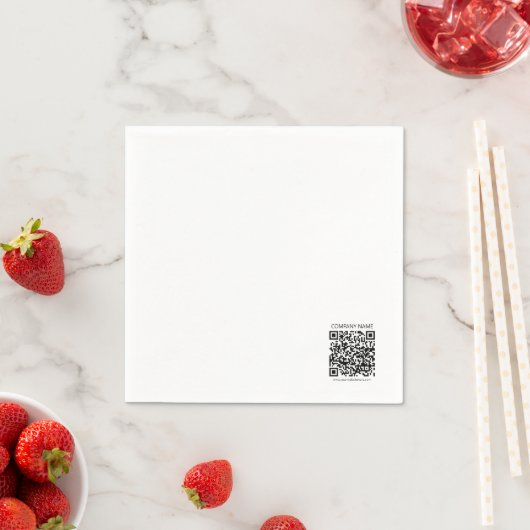 Erstellen Sie Ihren eigenen QR-Code | Schwarz und  Serviette (Beispiel)