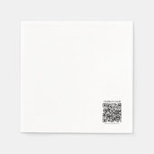 Erstellen Sie Ihren eigenen QR-Code | Schwarz und  Serviette (Vorderseite)