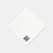 Erstellen Sie Ihren eigenen QR-Code | Schwarz und  Serviette (Ecke)