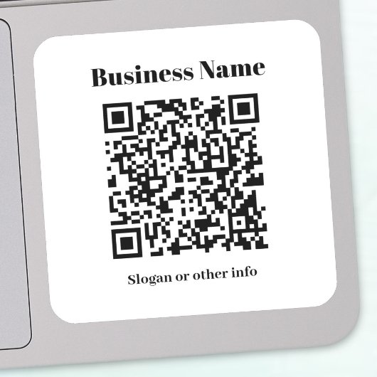 Erstellen Sie Ihren eigenen QR-Code | Schwarz/Weiß Aufkleber