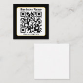Erstellen Sie Ihren eigenen QR-Code | Schwarz-weiß Begleitkarte (Vorne/Hinten)