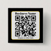 Erstellen Sie Ihren eigenen QR-Code | Schwarz-weiß Button (Vorderseite)