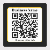 Erstellen Sie Ihren eigenen QR-Code | Schwarz-weiß Etiketten (Design 1)