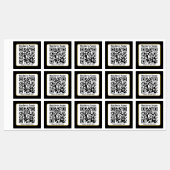 Erstellen Sie Ihren eigenen QR-Code | Schwarz-weiß Etiketten (Blatt)