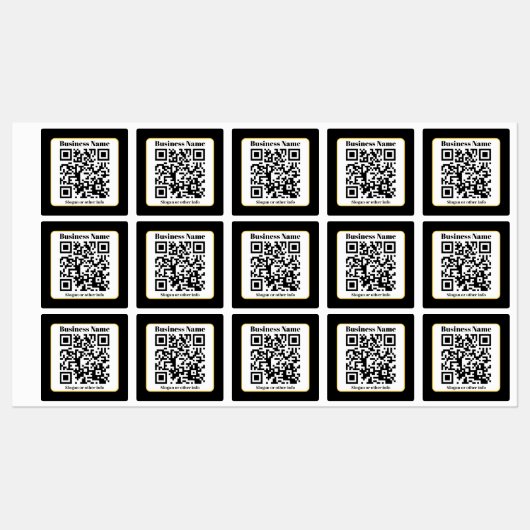 Erstellen Sie Ihren eigenen QR-Code | Schwarz-weiß Etiketten (Blatt)