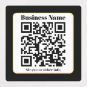 Erstellen Sie Ihren eigenen QR-Code | Schwarz-weiß Etiketten (Design 2)