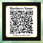 Erstellen Sie Ihren eigenen QR-Code | Schwarz-weiß Fensteraufkleber (Blatt 3)