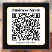 Erstellen Sie Ihren eigenen QR-Code | Schwarz-weiß Fensteraufkleber (Blatt 2)