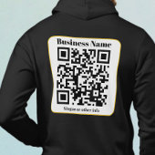 Erstellen Sie Ihren eigenen QR-Code | Schwarz-weiß Hoodie