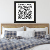 Erstellen Sie Ihren eigenen QR-Code | Schwarz-weiß Leinwanddruck (Insitu (Schlafzimmer))