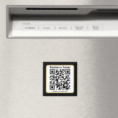Erstellen Sie Ihren eigenen QR-Code | Schwarz-weiß Magnet (In Situ (Geschirrspüler))