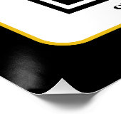 Erstellen Sie Ihren eigenen QR-Code | Schwarz-weiß Poster (Ecke)