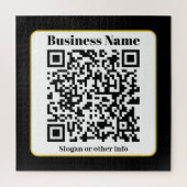 Erstellen Sie Ihren eigenen QR-Code | Schwarz-weiß Puzzle (Vertikal)