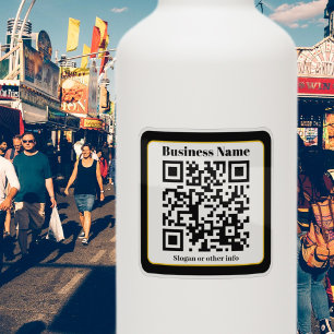 Erstellen Sie Ihren eigenen QR-Code   Schwarzes Go Aufkleber