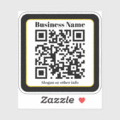 Erstellen Sie Ihren eigenen QR-Code | Schwarzes Go Aufkleber (Blatt)