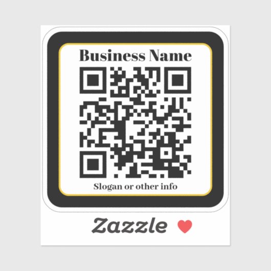 Erstellen Sie Ihren eigenen QR-Code | Schwarzes Go Aufkleber (Blatt)
