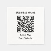 Erstellen Sie Ihren eigenen QR-Code Serviette (Vorderseite)