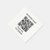 Erstellen Sie Ihren eigenen QR-Code Serviette (Ecke)