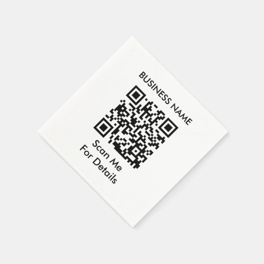Erstellen Sie Ihren eigenen QR-Code Serviette (Ecke)