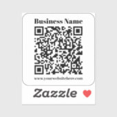 Erstellen Sie Ihren eigenen QR-Code | transparent Aufkleber (Blatt)