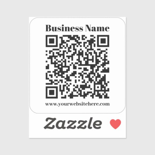Erstellen Sie Ihren eigenen QR-Code | transparent Aufkleber (Blatt)