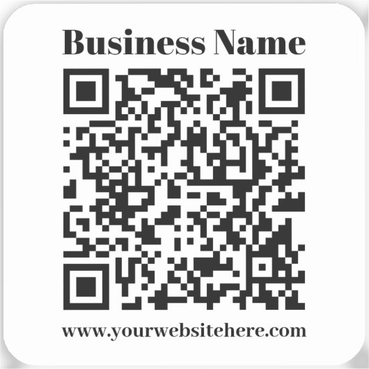 Erstellen Sie Ihren eigenen QR-Code | transparent Aufkleber (Vorderseite)